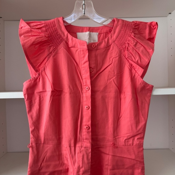 GAL MEETS GLAM Saffron Belted Flutter Sleeve Jumpsuit - Picture 5 of 6